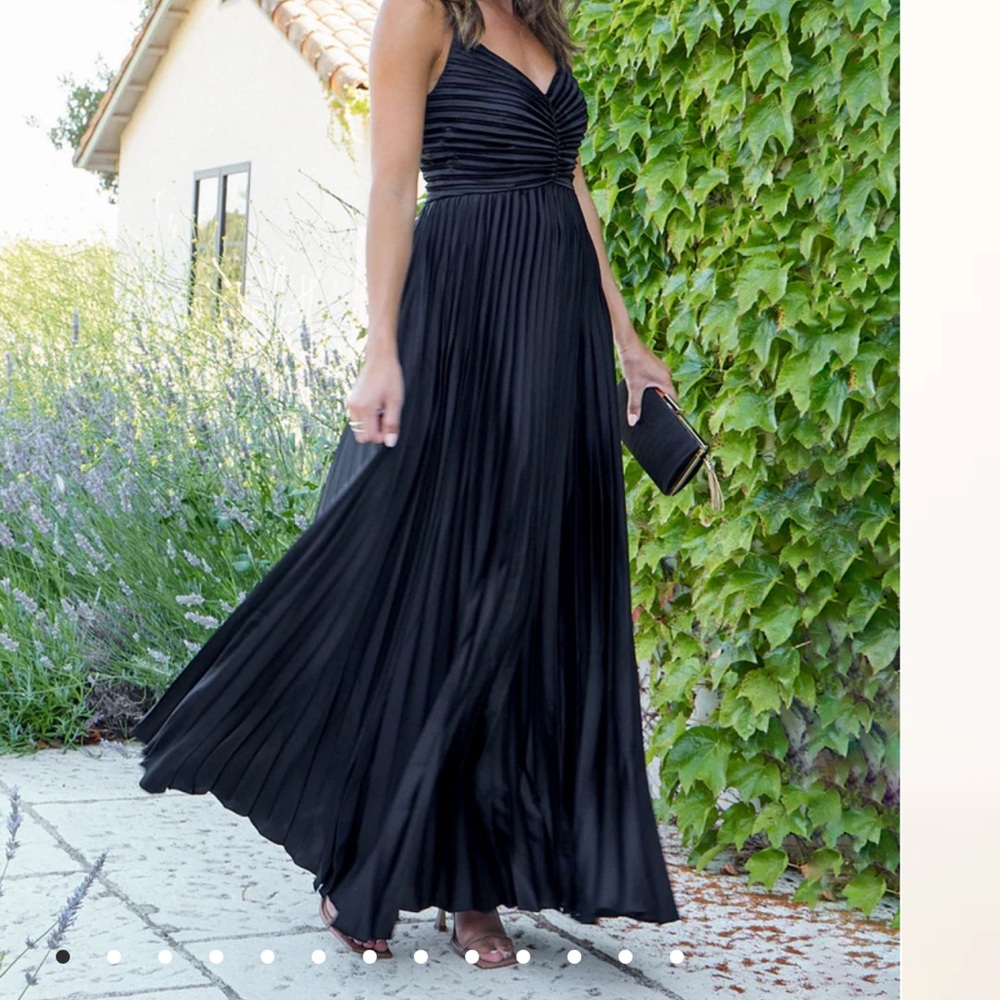 Petal and Pup pleated maxi dress